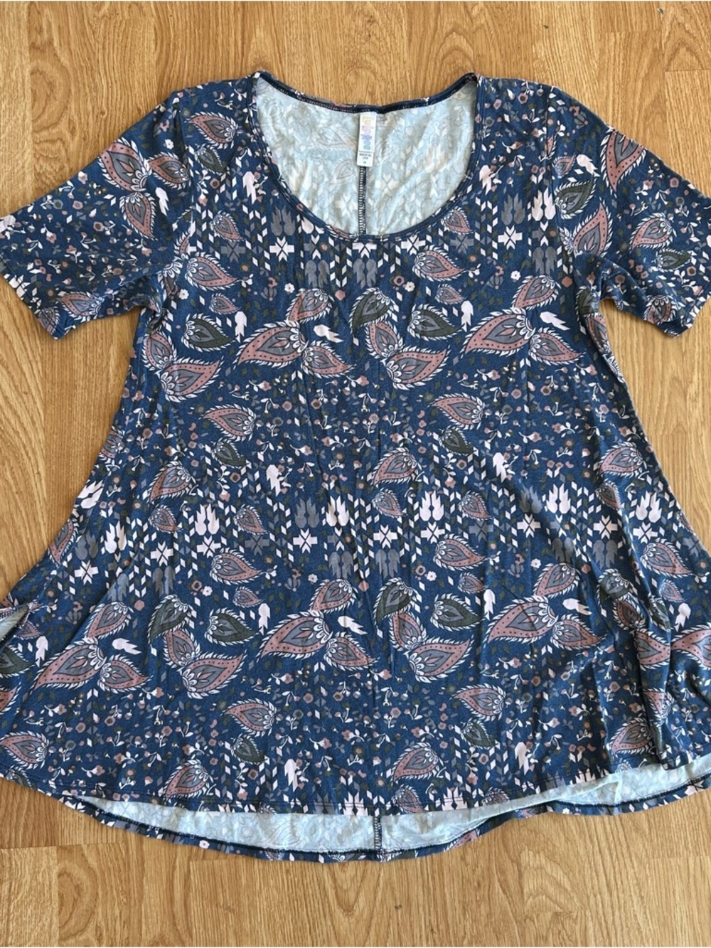 LuLaRoe Light Blue Floral Tank Top